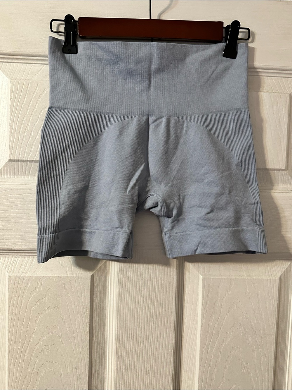 SET Active High-Rise Seamless light Blue Bike Shorts